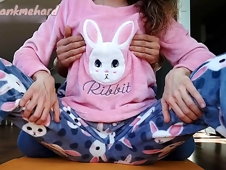 Tiny Teaser: Hot Stepsiblings' Steamy Night in Pajamas