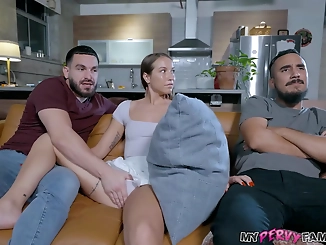 Violet Reign's Luscious Stepsis Gets Fucked While Hubby Watches - MyPervyFamily