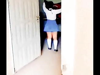 Discreetly Fucking a College Girl in the School Bathroom