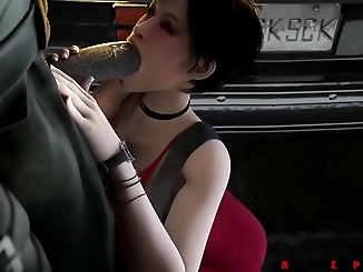 Jill and Claire's Wild Fuckfest with Leon - A Resident Evil Fantasy Come to Life