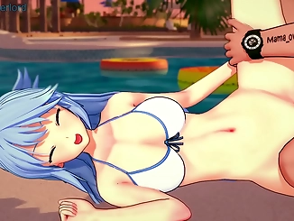 Revealing goddess Aqua flaunts her curves in a new bikini!