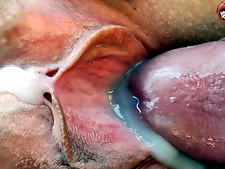 Luscious Stepsister Gets Creamed by Stepson's Massive Porno Cock