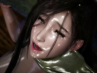 Asians: Tifa's Tight Pussy Gets Stuffed by a Huge Orc Cock!