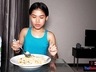 Meet the Adorable Tiny Thai Girl Namtam: Homemade Dinner and Fucking!