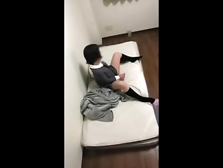Discreet Masturbation Session with a Hidden cam after a Long Day at School - A Cute Japanese High School Girl's