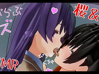Caught in the Act: Lesbian Kisses Softened by the Cherry Blossoms' Chill
