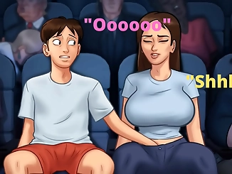 Throb with pleasure as you watch my stepmom and me in this torrid cinema experience!