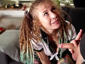 Discover Luscious Julia, the German Teen with Dreadlocks, Getting Fucked by her Teacher during Tutoring