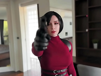 Resident Evil's Ada Wong Seduces with Her Enchanting Cum-Swallowing Skills - Cosplay POV