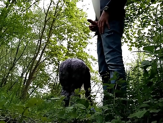 Closer Look: A Luscious Neighbor's Fat Ass Does the Trick in Nature!