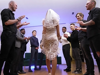 Siri, the Enchanting MILF, Takes On 9 Luscious Men in an Erotic Interracial Gang Bang!