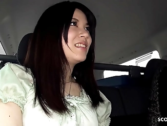 Japanese Teen Madoka Araki's Steamy Car-Experience with Stranger's Cock
