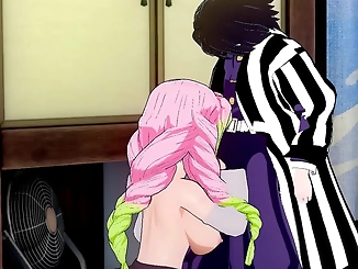 Mitsuri kanroji OBANAI's IGURO MILF Wet & Wild Blowjob Handjob Porn - Cumshot Gameplay Fantasy!