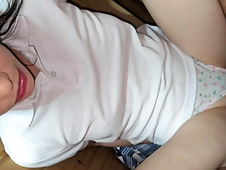 Sexy Teacher Makes Luscious Student Suck and Fuck Her in the Bathroom
