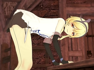 Luscious Lumine Traveler Rides a Dildo and Enjoys Being Penetrated: A Genshin Impact Hentai Delight