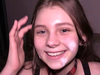 Japanese College Cutie turned into a human cum dumpster - you have to see this!