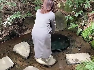 Experience the Luscious Charm of a Japanese Nurse during a Walking Tour of a Famous Shrine after a Midnight