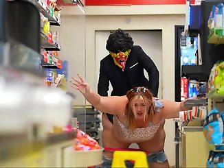 Sultry BBW Gets Ravaged at the Local 7-Eleven: A Must-Watch for Fans of Curvy Women and Mind-Blowing Sex