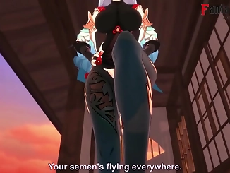 Luscious Enchantress Shenhe's Foot Work Beyond Your Wildest Dreams ~ Genshin's Impact on PTRN's Fantasyking3