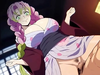 Mitsuri, the Enchantress from 'Demon Slayer,' Seduces with Her Fiery Fucking