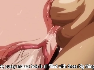 Erotic Hentai Dream: Irresistible Babe with Giant Titties Gets Gang-Banged in Part 2