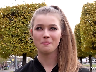 Unleash Your Inner German Scout with Luscious Blonde Olivia Sparkle's Rough Fuck at Model Casting