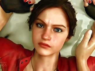 Japanese Beauty Claire Redfield's Luscious Creampie