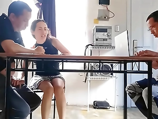 Japanese Wife Gets Banged by Contractor While Cuckold Husband Does Math: Exclusive Video!