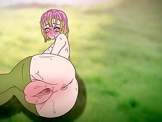 Meet Mitsuri, the Seductive Porn Demon Slayer with a Huge Pussy! Exclusive Hentai Anime Scene!