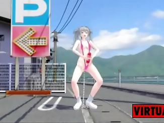 Futanri Masturbation Dance by DJ Riko! - Cumming Soon
