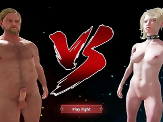 Naked Fighter 3D: Luscious Babe Bree Takes on Ethan