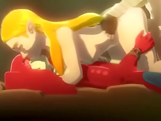 Fiery Kimono Beauties: Zelda and Mipha Heat Up the Screen!