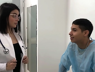 Gorgeous Doctor Blows Patient's Cock, Says I Need to Fuck Her Tight Pussy for Treatment - Full Story