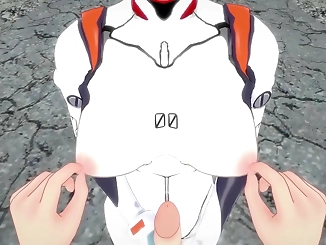 Japanese Enchantress Rei Ayanami Gives Amazing POV Blowjob in Short Video ~ Evangelion ~