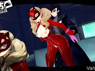 JAV, Beautiful Ann Takamaki's Luscious Dungeon Fuck with Iconic Joker in 3D - Persona 5