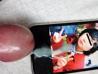 Japanese beauty SolaMIC gives me a boner while watching my wife's photo