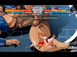 Fiery Japanese Enchantress Athena Asamiya Seduces Handsome Fighter Joe Higashi in KOF xi CVS2 Hentai Bara MUGEN