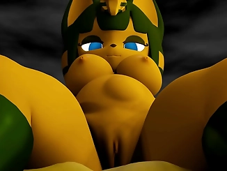 Japanese Vore Enchantress Ankha Devours Her Luscious Midnight Meal - Must-See!