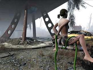 Fallout 4 Cosplay: Alluring Enchantress with a Luscious Curvy Figure Unveils Her Sexy Secrets