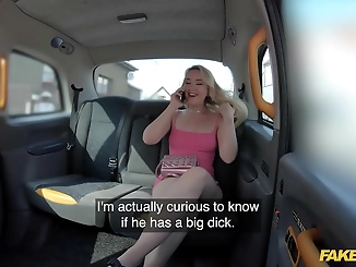 Ride of Her Life! Blonde Beauty Gets Horny in a Taxi with a Huge Cock