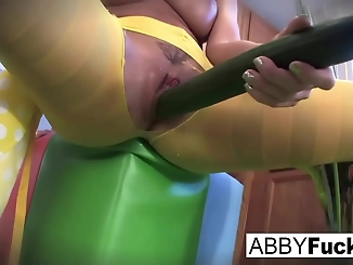 Unleash Your Inner Goddess with Abigail and Her Giant Cucumber
