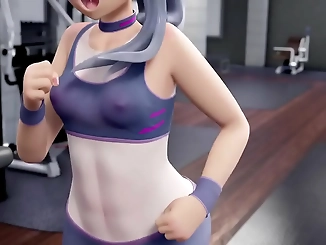 Naga Must-See Gym Action: Excite Your Eyes with this Hot Japanese Enchantress' Toned Physique!