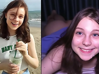 Unleash Your Desires! Explore a Luscious Beach Hookup with a Sexy Cutie Who'll Make You Cum Three Times!