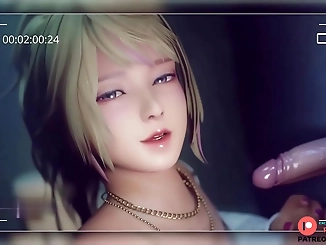 Discover Luscious MILF Enchantress' Alluring Blowjob Technique in Hentai 60 FPS High Quality 3D