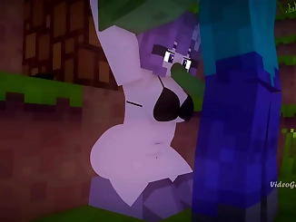 MILF Enchantress Reveals Her Luscious Curves in Minecraft!