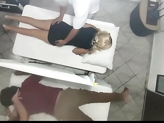 Discover the Exquisite Pleasure of a Couple's Massage as the Wife Gets Fucked Next to Her Husband [VIDEO]