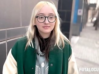 PutaLocura - Rubia EmeJota Gets Pillaged by a Funky Fan and Gets Fucked Hard