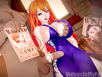 Nami, the Alluring Enchantress of One Piece, Unveils Her Assets in Sultry SFM Video