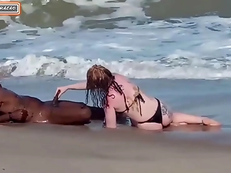 Experience a Threesome with a Stranger on the Beach - Get Fully F*cked by Two Women!