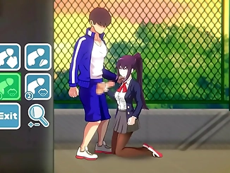 Hentai Game: Cute College Girl's 7 Day Sex Challenge with a Hot Man!
